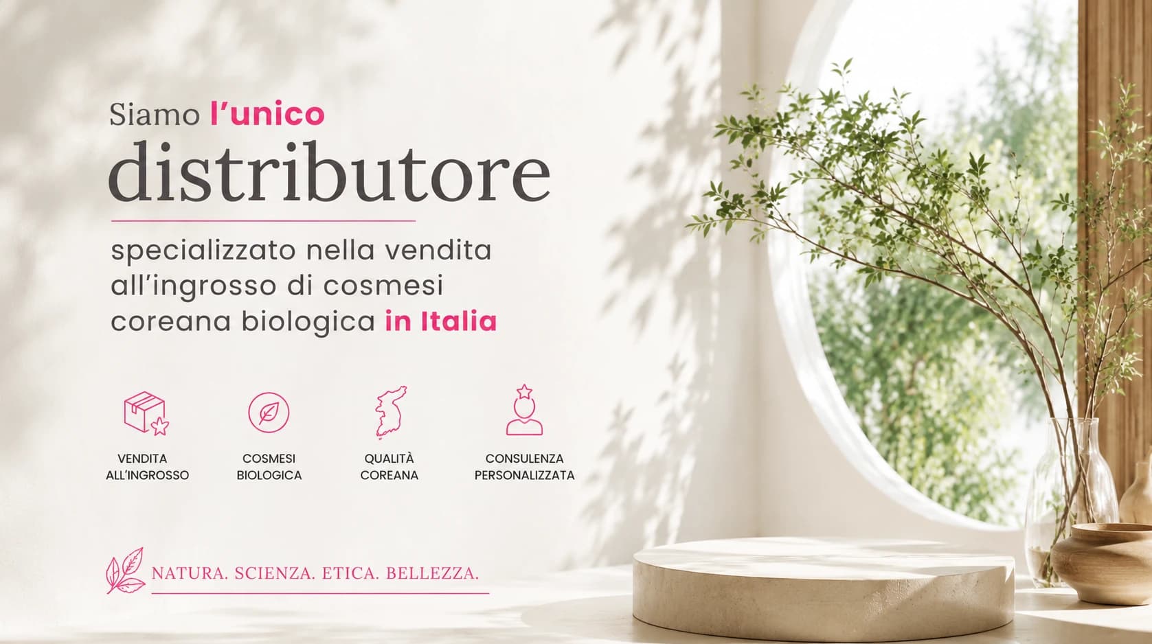 Vendita all'ingrosso cosmesi coreana biologica