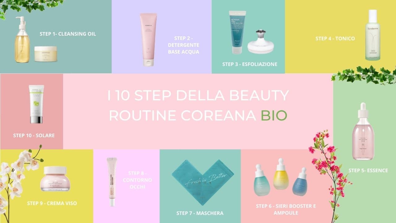 I 10 step della beauty routine coreana per una pelle bellissima